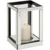 imageDeco 79 Glass Candle Holder 4quot x 4quot x 14quot SilverSilver