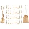 imageDeco 79 Metal Heart Indoor Outdoor Decorative Cow Bells Tibetan Inspired Meditation Bell with 6 Bells on Jute Hanging Rope Cow Bell 4quot x 2quot x 35quot RedGold
