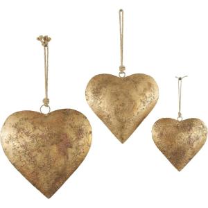 imageDeco 79 Rustic Metal Cowbell Decorative Bells 20quot 17quot 12quotH GoldGold