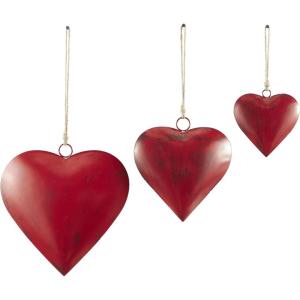 imageDeco 79 Rustic Metal Cowbell Decorative Bells 20quot 17quot 12quotH GoldRed