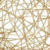 imageCosmoLiving by Cosmopolitan Metal Geometric Decorative Sculpture Home Decor Statues Set of 3 Accent Figurines 8quot 6quot 4quotD GoldGold