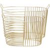 imageCosmoLiving by Cosmopolitan Metal Storage Basket with Handles Set of 2 20quot 17quotW Gold