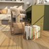 imageCosmoLiving by Cosmopolitan Metal Storage Basket with Handles Set of 2 20quot 17quotW Gold