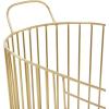 imageCosmoLiving by Cosmopolitan Metal Storage Basket with Handles Set of 2 20quot 17quotW Gold