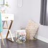 imageCosmoLiving by Cosmopolitan Metal Storage Basket with Handles Set of 2 20quot 17quotW Gold