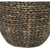 imageCosmoLiving by Cosmopolitan Seagrass Handmade Storage Basket with Liner and Matching Tops Set of 2 23quot 25quotH Light BrownDark Brown
