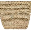 imageCosmoLiving by Cosmopolitan Seagrass Handmade Storage Basket with Liner and Matching Tops Set of 2 23quot 25quotH Light BrownLight Brown