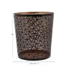 imageDeco 79 57416 Small Waste Bin 9quot x 9quot x 10quot GoldBlack