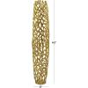 imageDeco 79 Aluminum Metal Decorative Vase Tall Coral Centerpiece Vase Vase for Home Decoration 9quot x 9quot x 31quot GoldGold