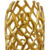 imageDeco 79 Aluminum Metal Decorative Vase Tall Coral Centerpiece Vase Vase for Home Decoration 9quot x 9quot x 31quot GoldGold