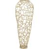imageDeco 79 Aluminum Metal Decorative Vase Tall Coral Centerpiece Vase Vase for Home Decoration 9quot x 9quot x 31quot GoldGold