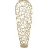 imageDeco 79 Aluminum Metal Decorative Vase Tall Coral Centerpiece Vase Vase for Home Decoration 9quot x 9quot x 31quot GoldGold