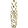 imageDeco 79 Aluminum Metal Decorative Vase Tall Coral Centerpiece Vase Vase for Home Decoration 9quot x 9quot x 31quot GoldGold