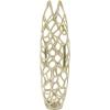 imageDeco 79 Aluminum Metal Decorative Vase Tall Coral Centerpiece Vase Vase for Home Decoration 9quot x 9quot x 31quot GoldGold