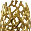 imageDeco 79 Aluminum Metal Decorative Vase Tall Coral Centerpiece Vase Vase for Home Decoration 9quot x 9quot x 31quot GoldGold