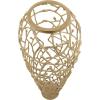 imageDeco 79 Aluminum Metal Decorative Vase Tall Coral Centerpiece Vase Vase for Home Decoration 9quot x 9quot x 31quot GoldGold