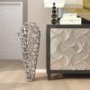 imageDeco 79 Aluminum Metal Decorative Vase Tall Coral Centerpiece Vase Vase for Home Decoration 9quot x 9quot x 31quot GoldSilver