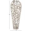 imageDeco 79 Aluminum Metal Decorative Vase Tall Coral Centerpiece Vase Vase for Home Decoration 9quot x 9quot x 31quot GoldSilver