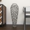 imageDeco 79 Aluminum Metal Decorative Vase Tall Coral Centerpiece Vase Vase for Home Decoration 9quot x 9quot x 31quot GoldSilver