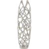 imageDeco 79 Aluminum Metal Decorative Vase Tall Coral Centerpiece Vase Vase for Home Decoration 9quot x 9quot x 31quot GoldSilver