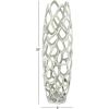 imageDeco 79 Aluminum Metal Decorative Vase Tall Coral Centerpiece Vase Vase for Home Decoration 9quot x 9quot x 31quot GoldSilver