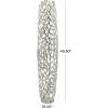 imageDeco 79 Aluminum Metal Decorative Vase Tall Coral Centerpiece Vase Vase for Home Decoration 9quot x 9quot x 31quot GoldSilver