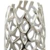 imageDeco 79 Aluminum Metal Decorative Vase Tall Coral Centerpiece Vase Vase for Home Decoration 9quot x 9quot x 31quot GoldSilver