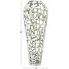 imageDeco 79 Aluminum Metal Decorative Vase Tall Coral Centerpiece Vase Vase for Home Decoration 9quot x 9quot x 31quot GoldSilver