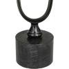 imageDeco 79 Aluminum Paper Clip Pillar Candle Holder with Marble Base Set of 2 15quot 19quotH Black