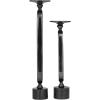 imageDeco 79 Aluminum Paper Clip Pillar Candle Holder with Marble Base Set of 2 15quot 19quotH Black