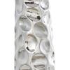 imageDeco 79 Ceramic Decorative Vase Cone Centerpiece Vase with Concaved Bubble Texture Flower Vase for Home Decoration 6quot x 6quot x 20quot SilverSilver