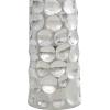 imageDeco 79 Ceramic Decorative Vase Cone Centerpiece Vase with Concaved Bubble Texture Flower Vase for Home Decoration 6quot x 6quot x 20quot SilverSilver