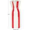 imageDeco 79 Ceramic Decorative Vase Round Centerpiece Vase with Blue Vertical Stripes Flower Vase for Home Decoration 5quot x 5quot x 11quot WhiteWhite