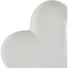 imageDeco 79 Ceramic Heart Home Wall Decor Slanted Wall Sculpture with Varying Sizes Set of 3 Wall Art 10quot 8quot 6quot H GoldWhite