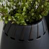 imageDeco 79 Ceramic Stripe Texture Vase 5quot x 5quot x 23quot WhiteBlack