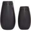imageDeco 79 Ceramic Stripe Texture Vase 5quot x 5quot x 23quot WhiteBlack