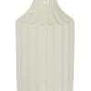 imageDeco 79 Ceramic Stripe Texture Vase 5quot x 5quot x 23quot WhiteWhite