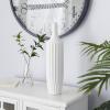 imageDeco 79 Ceramic Stripe Texture Vase 5quot x 5quot x 23quot WhiteWhite