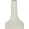 imageDeco 79 Ceramic Stripe Texture Vase 5quot x 5quot x 23quot WhiteWhite