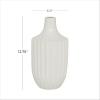 imageDeco 79 Ceramic Stripe Texture Vase 5quot x 5quot x 23quot WhiteWhite
