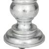 imageDeco 79 Mango Wood Decorative Candle Holder Distressed Turned Pillar Candle Stand Set of 3 Candlestick Holder 6quot 8quot 10quotH BlackSilver