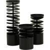imageDeco 79 Metal Decorative Candle Holder Candle Stand Set of 3 Candlestick Holder 6quot 8quot 12quotH BlackBlack