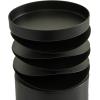 imageDeco 79 Metal Decorative Candle Holder Candle Stand Set of 3 Candlestick Holder 6quot 8quot 12quotH BlackBlack