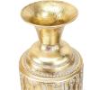 imageDeco 79 Metal Decorative Vase Tall Distressed Metallic Centerpiece Vases with Etched Grid Patterns Set of 3 Vases for Home Decoration 35quot 30quot 25quotH GoldGold