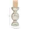 imageDeco 79 Metal Handmade Pillar Candle Holder 14quot x 6quot x 6quot Silver