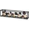 imageDeco 79 Polystone Decorative Candle Holder Tall Standing Candle Stand Candlestick Holder 8quot x 8quot x 22quot GoldBlack