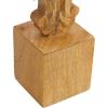 imageDeco 79 Polystone Decorative Candle Holder Tall Standing Candle Stand Candlestick Holder 8quot x 8quot x 22quot GoldBrown