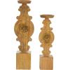 imageDeco 79 Polystone Decorative Candle Holder Tall Standing Candle Stand Candlestick Holder 8quot x 8quot x 22quot GoldBrown