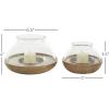 imageDeco 79 Polystone Decorative Candle Holder Tall Standing Candle Stand Candlestick Holder 8quot x 8quot x 22quot GoldBrown