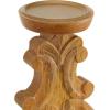 imageDeco 79 Polystone Decorative Candle Holder Tall Standing Candle Stand Candlestick Holder 8quot x 8quot x 22quot GoldBrown